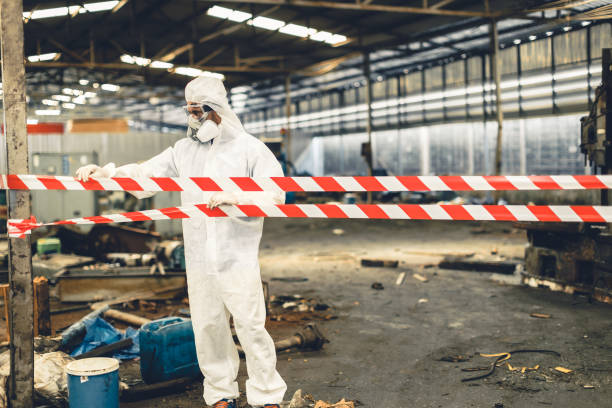 Professional Infectious Disease Decontamination technician working in Eastport, NY